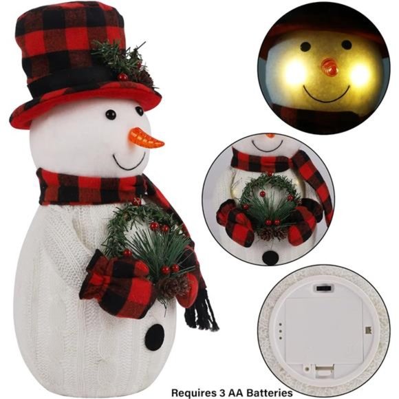Lighted Snowman, 12